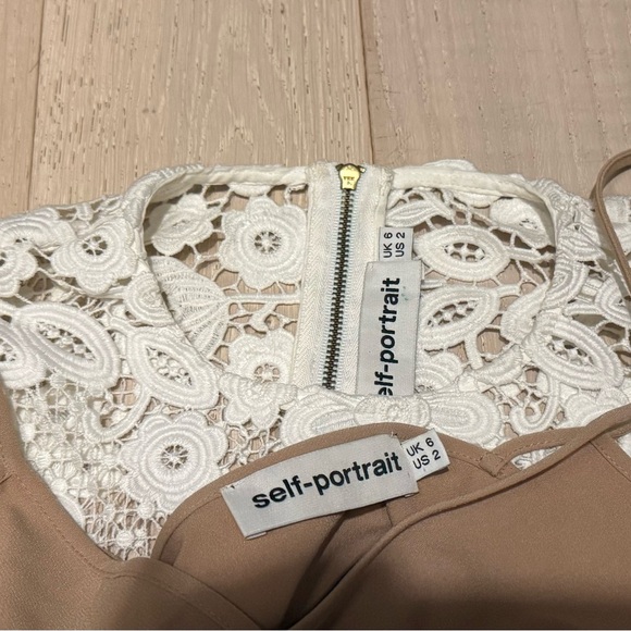 Self-Portrait White Mini Dress - Picture 4 of 4